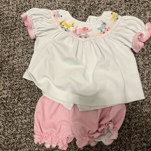 Petit Bebe smocked outfit